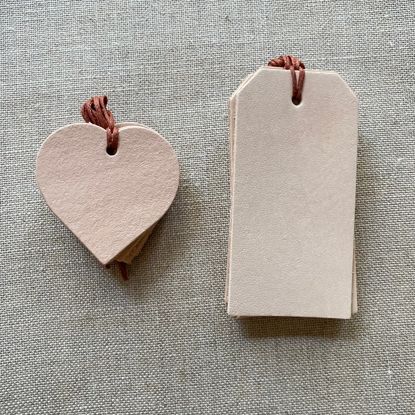 Leather Gift Tags for Birthdays, Seasonal, Travel, DIY Chaio Leather Goods 